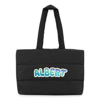 Albert als Beruf - Puffer-Einkaufstasche - Schwarz - Vorne