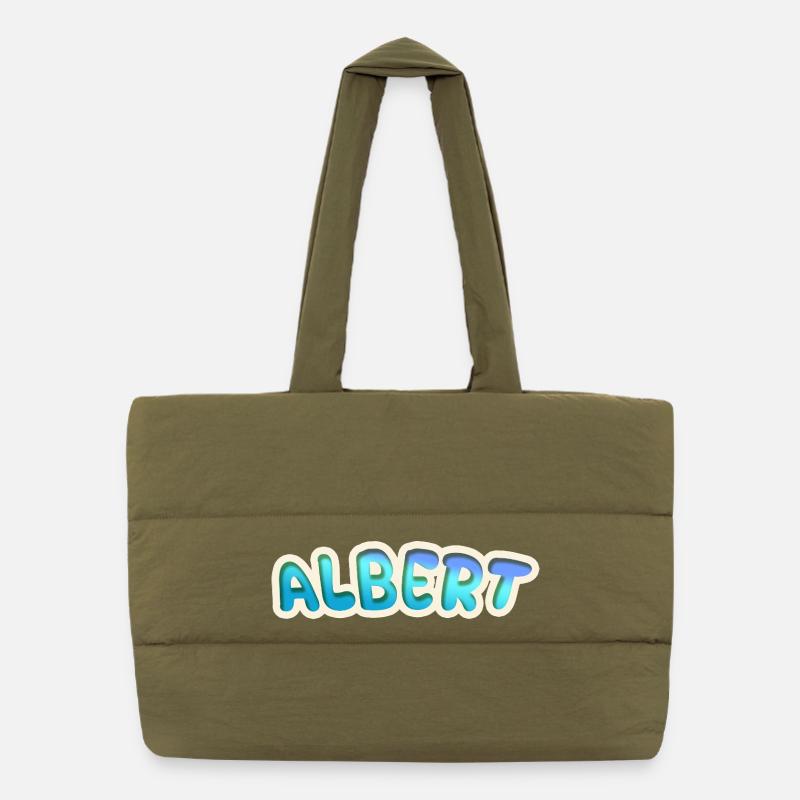Albert as a profession Puffer Shopping Bag