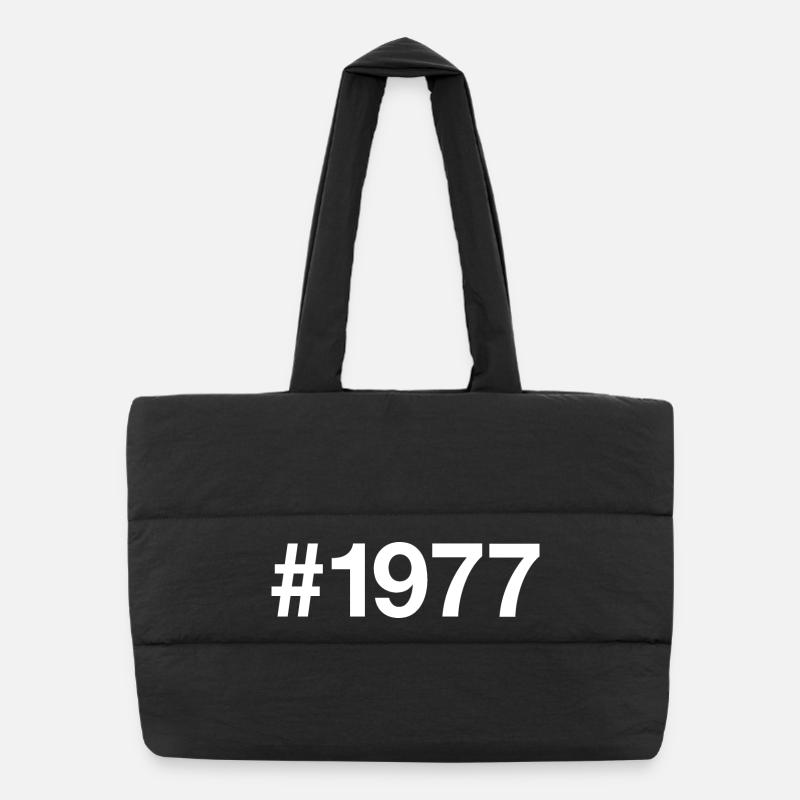 1977 Hashtag 49 ans 49 ans Sac shopping matelassé