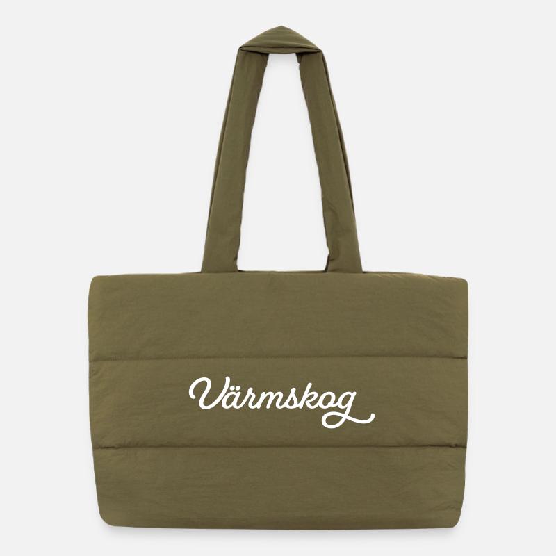 Värmskog blanc Sac shopping matelassé