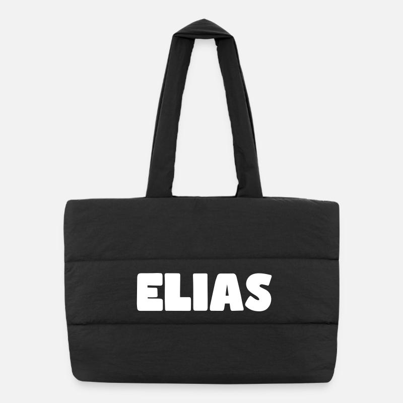 Elias Name Puffer-Einkaufstasche