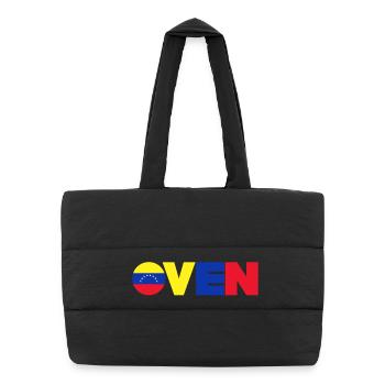 Venezuela - Puffer-Einkaufstasche - Schwarz - Vorne