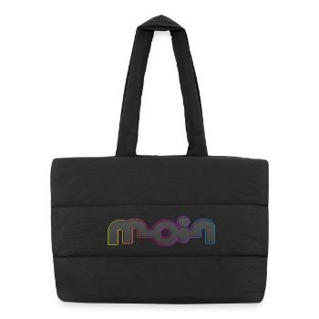 Moin - Puffer-Einkaufstasche - Schwarz - Vorne