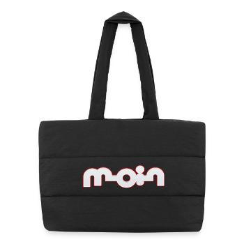 Moin - Puffer-Einkaufstasche - Schwarz - Vorne
