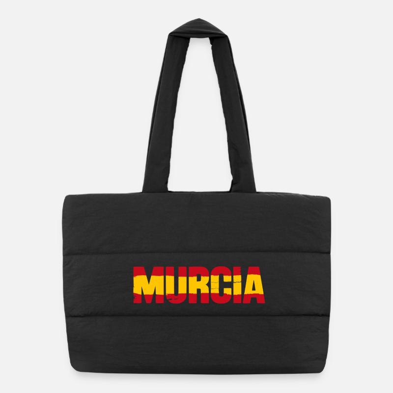Drapeau de Murcie Espagne Sac shopping matelassé