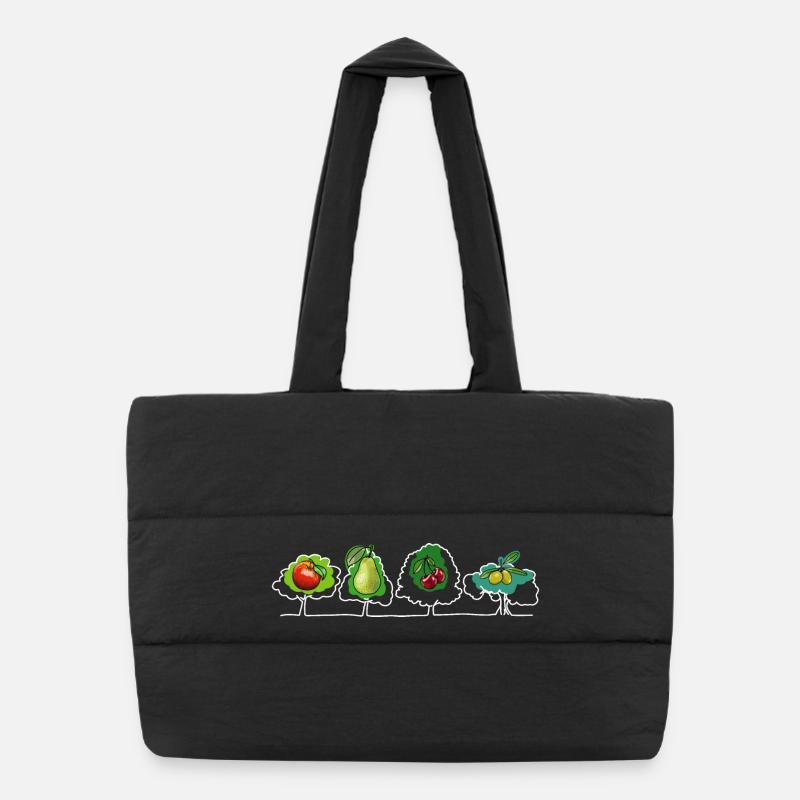 Fruit and fruits Puffer Shopping Bag
