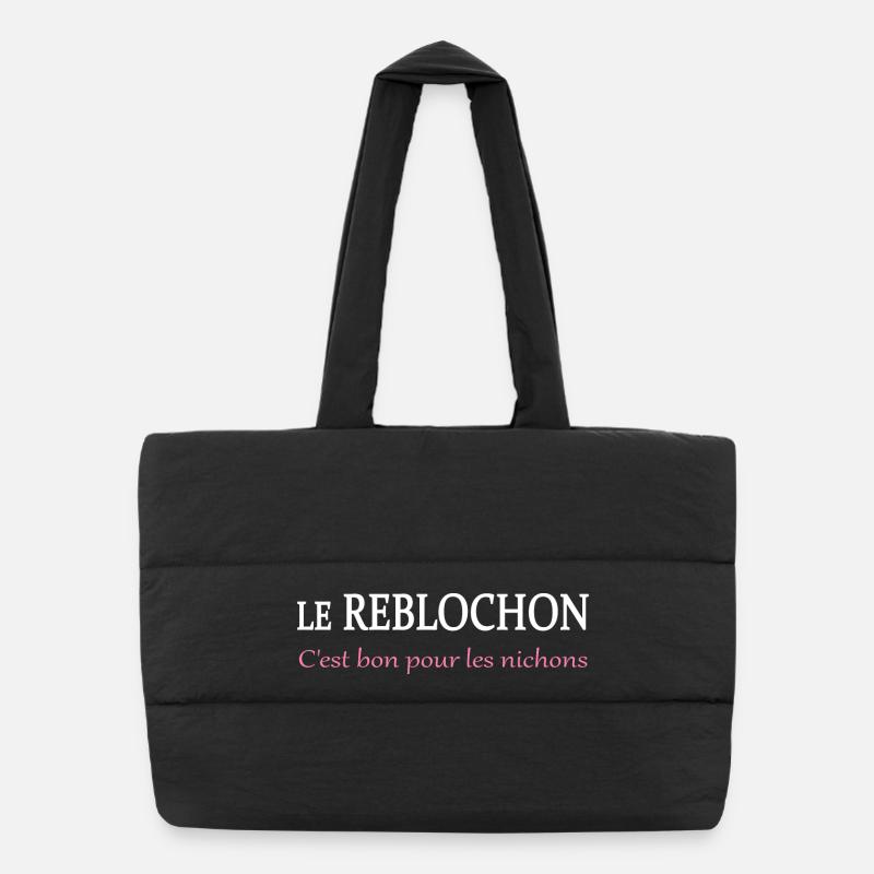 Le reblochon c'est bon Sac shopping matelassé