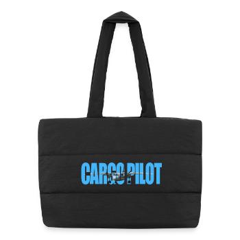 Pilote cargo An-26 - Sac shopping matelassé - noir - Devant