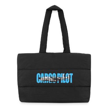 Pilote cargo An-22 - Sac shopping matelassé - noir - Devant