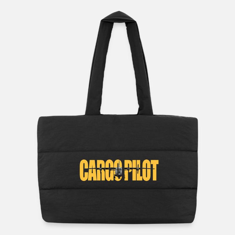 Cargo pilot An-12 Puffer-Einkaufstasche