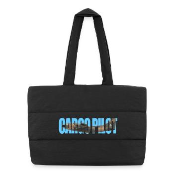 Cargo pilot C-123 - Puffer-Einkaufstasche - Schwarz - Vorne