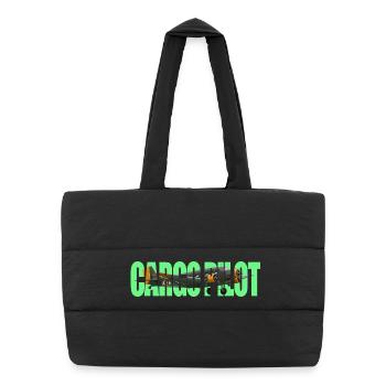 Cargo pilot Ju-52 - Puffer Shopping Bag - black - Front