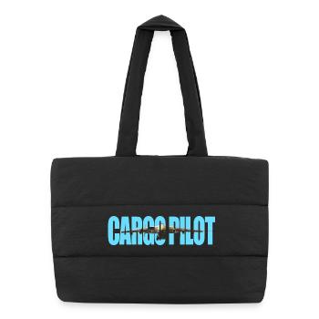 Pilote cargo An-225 - Sac shopping matelassé - noir - Devant