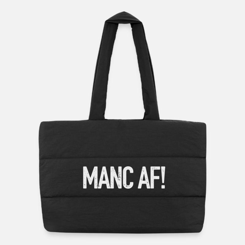 MANC AF - Puffer-Einkaufstasche - Schwarz