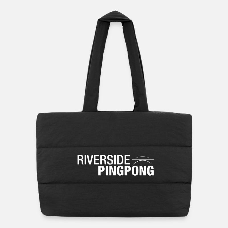Riverside Pingpong - Puffer Shopping Bag - black