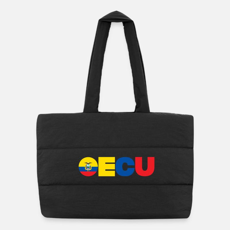 Ecuador Puffer-Einkaufstasche