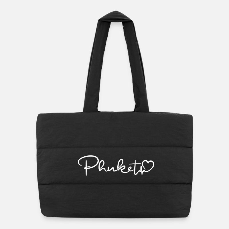 Phuket Heartbeat Thaïlande Sac shopping matelassé