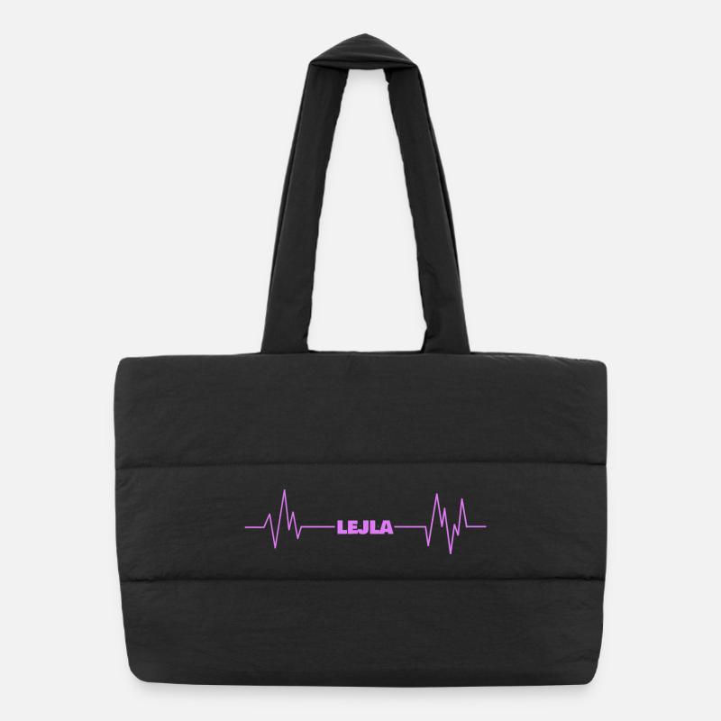 heartbeat Lejla Puffer-Einkaufstasche
