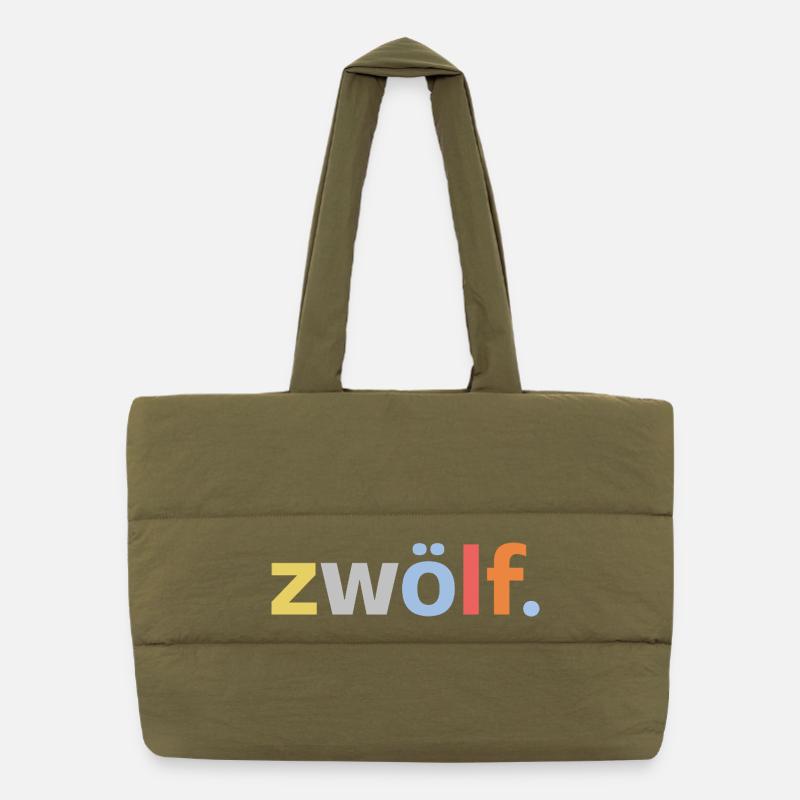 12. Geburtstag Junge Zwölf 12 Jahre Jubiläum  Puffer-Einkaufstasche