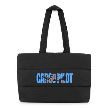 Pilote cargo C-130 - Sac shopping matelassé - noir - Devant