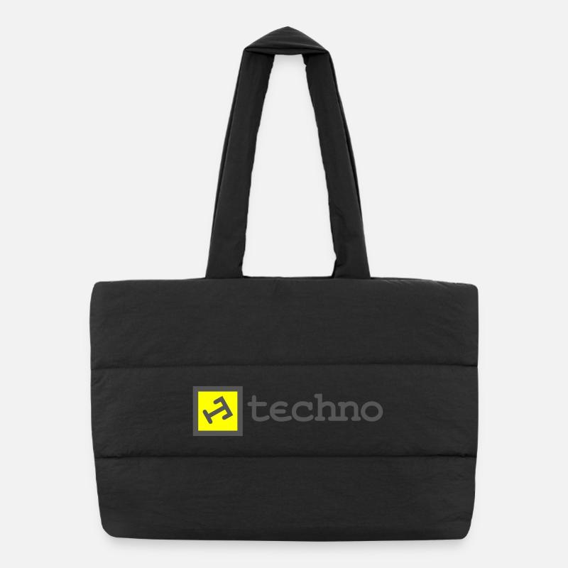 techno t Puffer Shopping Bag
