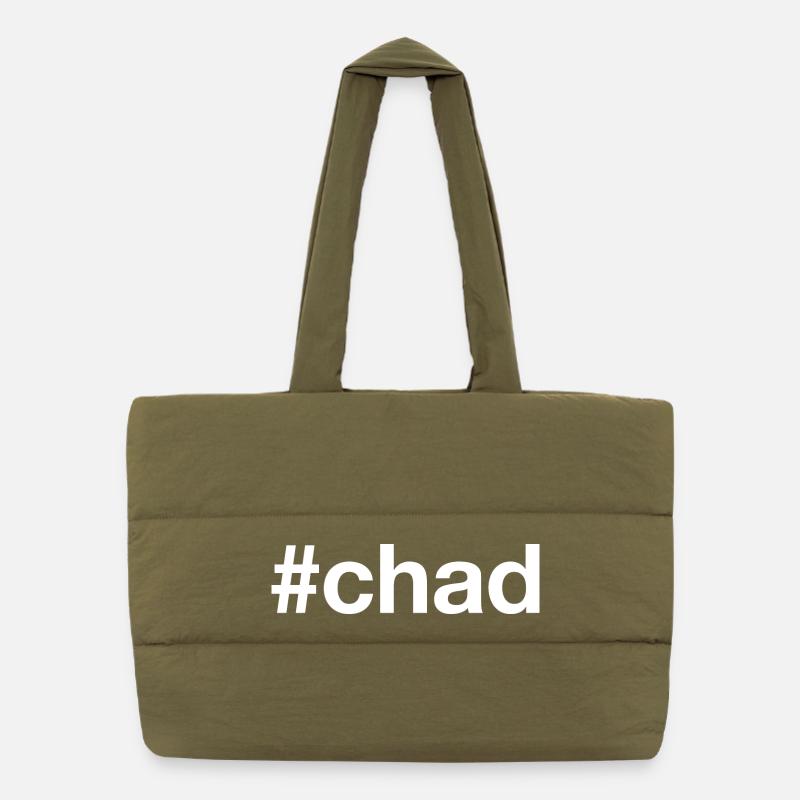 CHAD Hashtag Tschad Puffer Shopping Bag