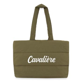 Cavalière Équestre Cheval Équitation Sport Passion - Sac shopping matelassé - safari green - Devant