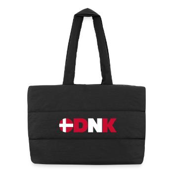 Danemark - Sac shopping matelassé - noir - Devant