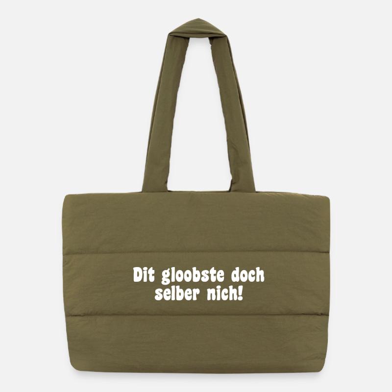 Berlin Spruch Dialekt Puffer-Einkaufstasche