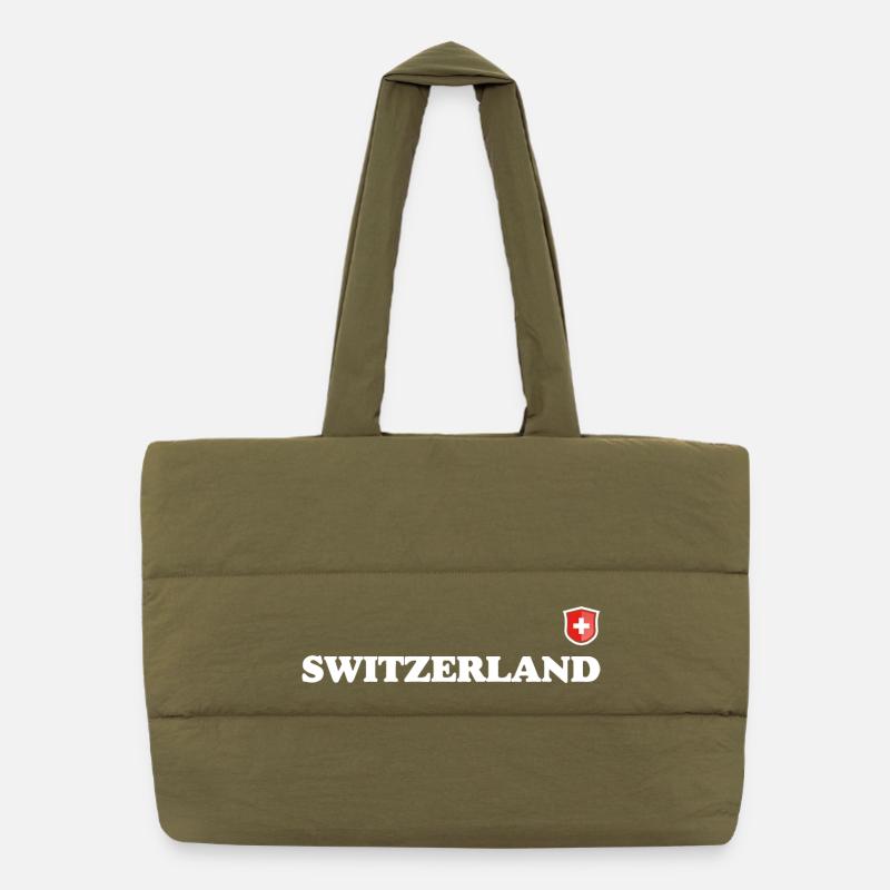 Switzerland Puffer Shopping Bag