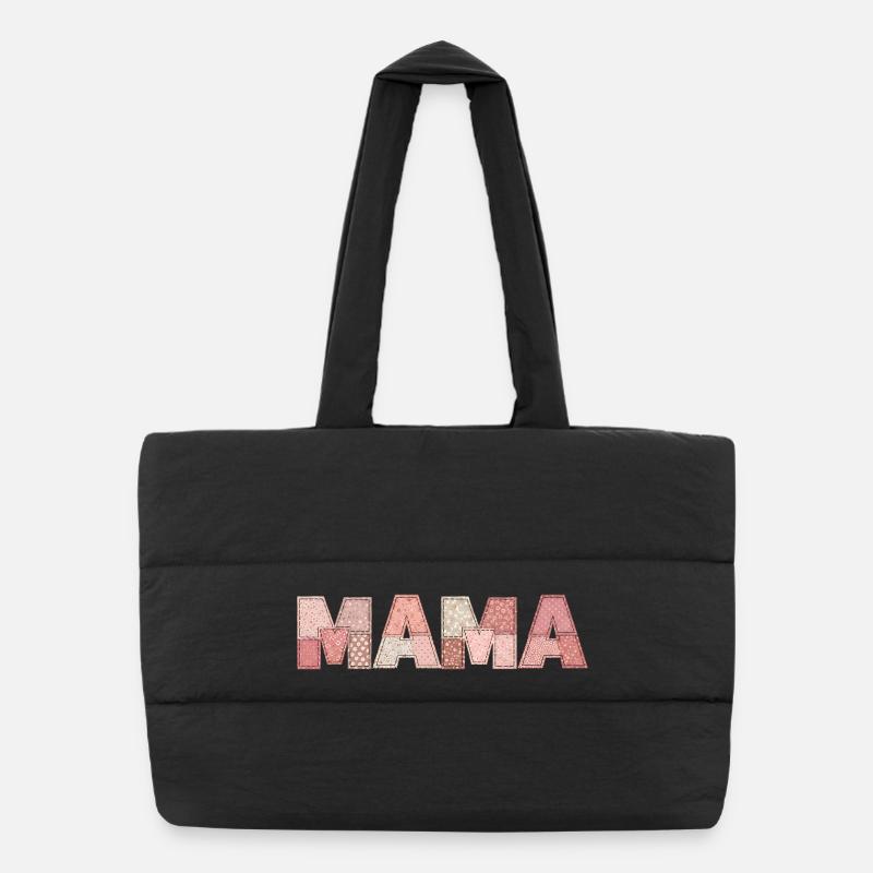 Cadeau de maman en patchwork pour Maman pour l’anniversaire Sac shopping matelassé
