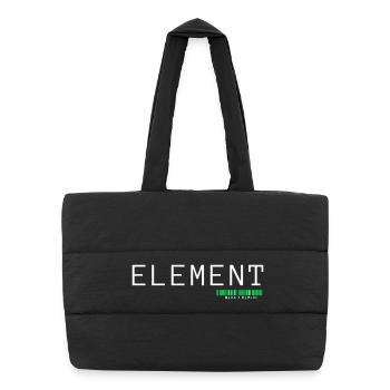 ELEMENT | Minimalist Architects of Essence Design - Puffer Shopping Bag - black - Front