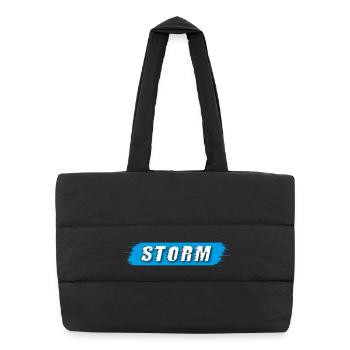 Storm claim - timeless Design - Puffer-Einkaufstasche - Schwarz - Vorne