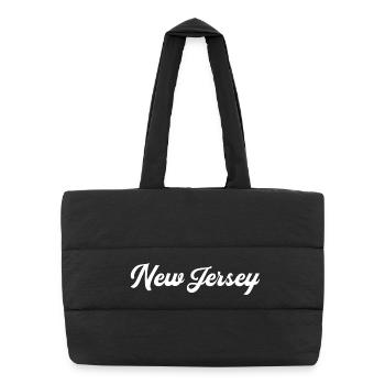 New Jersey - Puffer-Einkaufstasche - Schwarz - Vorne