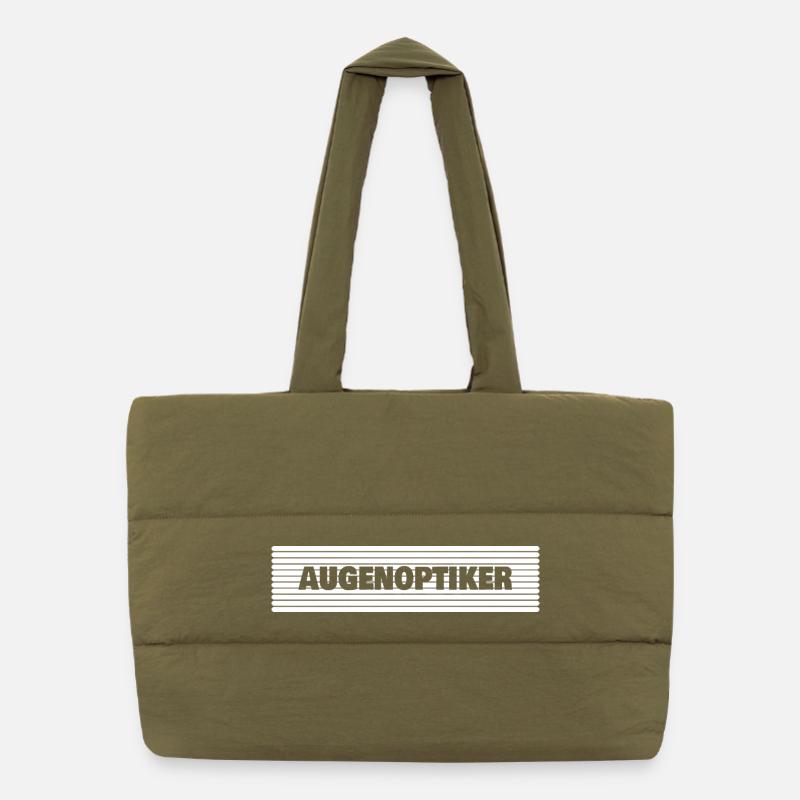 Beruf Augenoptiker Puffer-Einkaufstasche