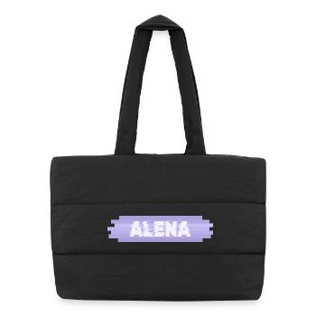 Alena as a mother - Puffer Shopping Bag - black - Front