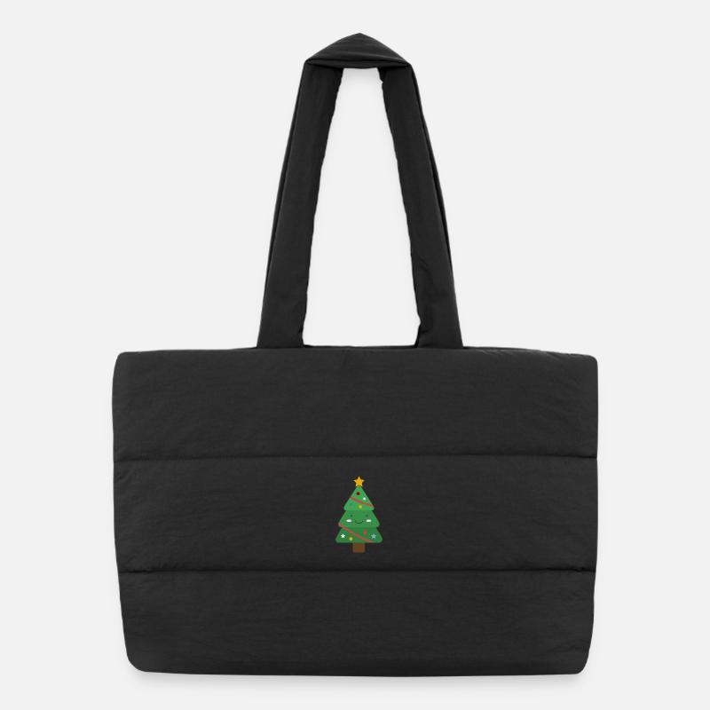 Cute Christmas tree Puffer Shopping Bag
