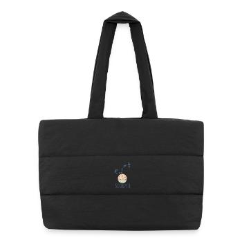 The constellation of Scorpius - Puffer Shopping Bag - black - Front