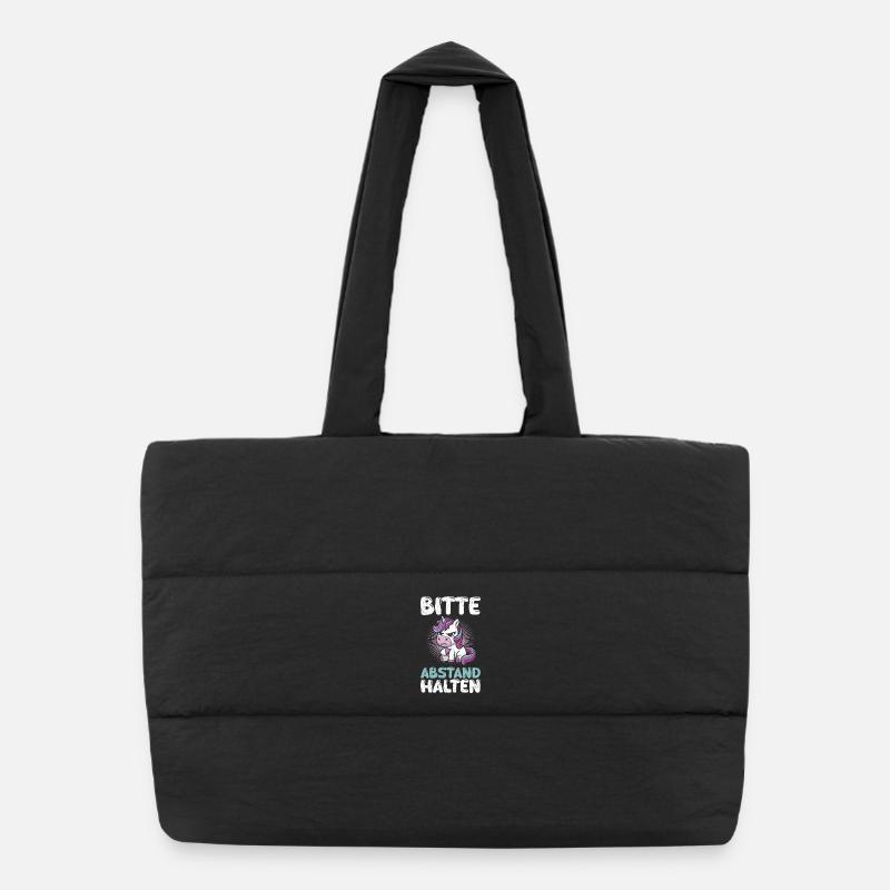 Majorque S’IL VOUS PLAÎT GARDEZ VOS DISTANCES Anti Flirt Funny Sac shopping matelassé