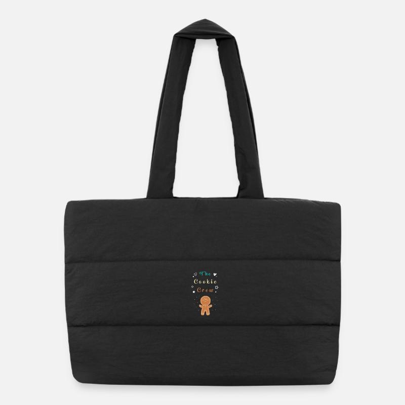 Gingerbread Christmas Gingerbread Man Gingerbread Puffer Shopping Bag