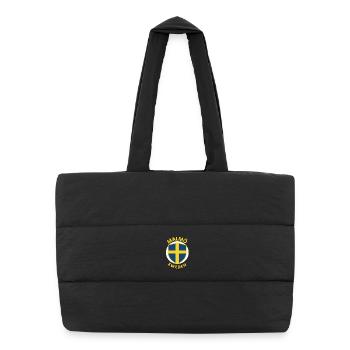 Malmö Sweden Shield - Puffer Shopping Bag - black - Front