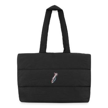 Conception d’outils mécaniques de moteur de bougie d’allumage - Sac shopping matelassé - noir - Devant