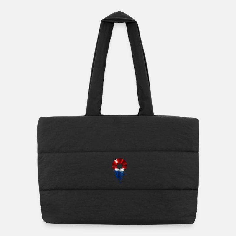 Vinyl Record Holland Design – Music & Flag Sac shopping matelassé