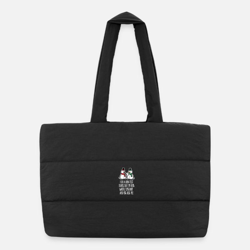 Test ADN de technicien de laboratoire ADN de Noël drôle Sac shopping matelassé