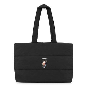 Legendary Item: Perfect Chai | Chai Latte - Puffer Shopping Bag - black - Front