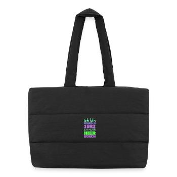 1982 - Puffer Shopping Bag - black - Front