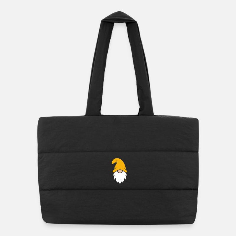 Illustration de gnome de chapeau orange Sac shopping matelassé