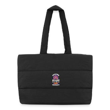 Stained Glass Art Stained Glass Artist - Puffer Shopping Bag - black - Front
