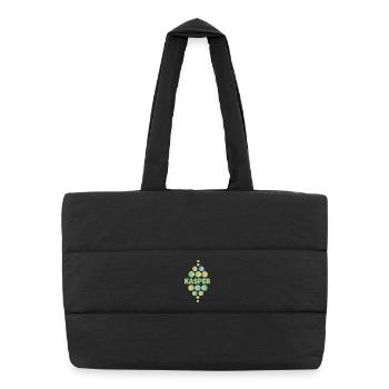 Kasper as a first name - Puffer Shopping Bag - black - Front