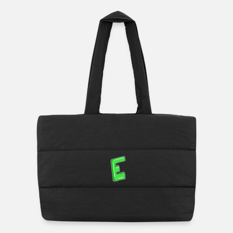 Lettre E Point de départ Sac shopping matelassé
